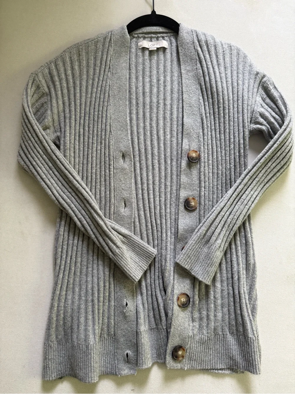 NWOT LOFT Ribbed Knit Cardigan